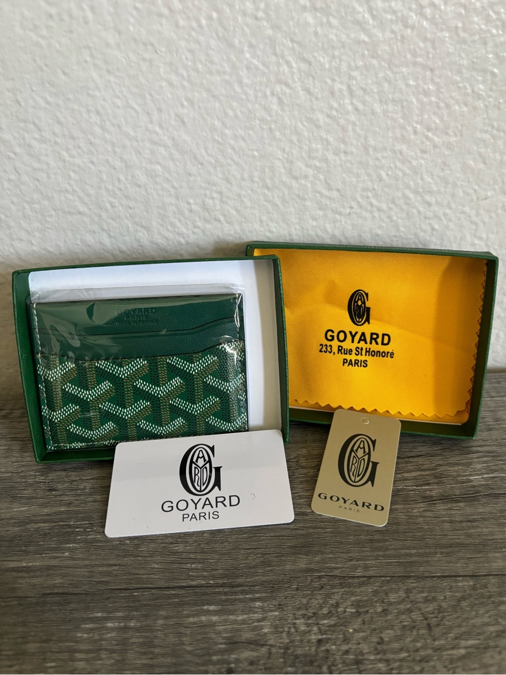 Goyard Green CardHolder